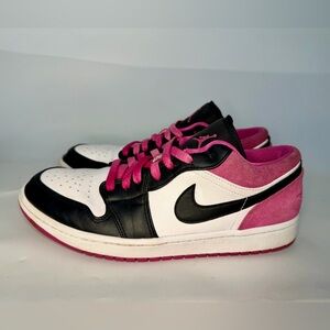 Nike Air Jordan 1 Low SE Fuchsia Men’s Size 9 US CK3022-005 Pink Black White